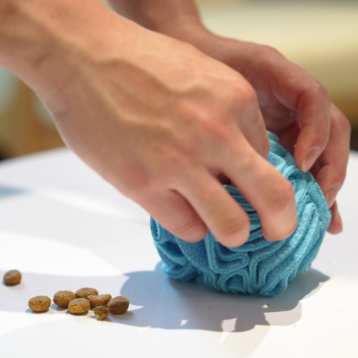 Snuffle Interactive Foraging Dog Puzzle Ball Toy for Puppy and Adult