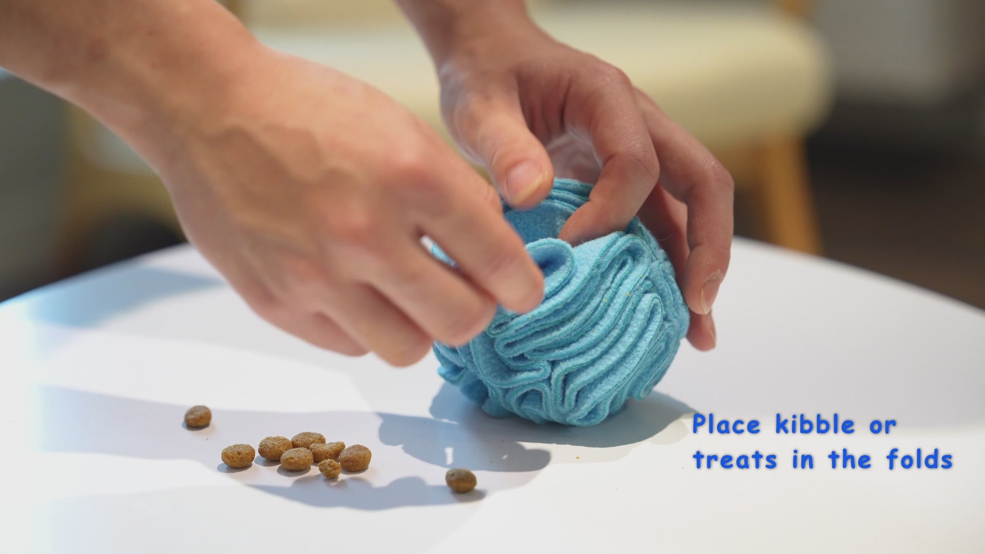 Snuffle Interactive Foraging Dog Puzzle Ball Toy for Puppy and Adult