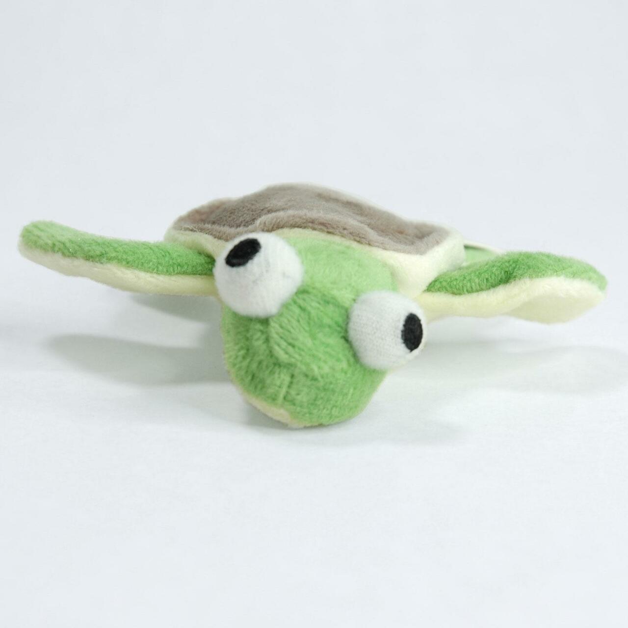 TinyToy Green Turtle Plush Very Small Dog Toy